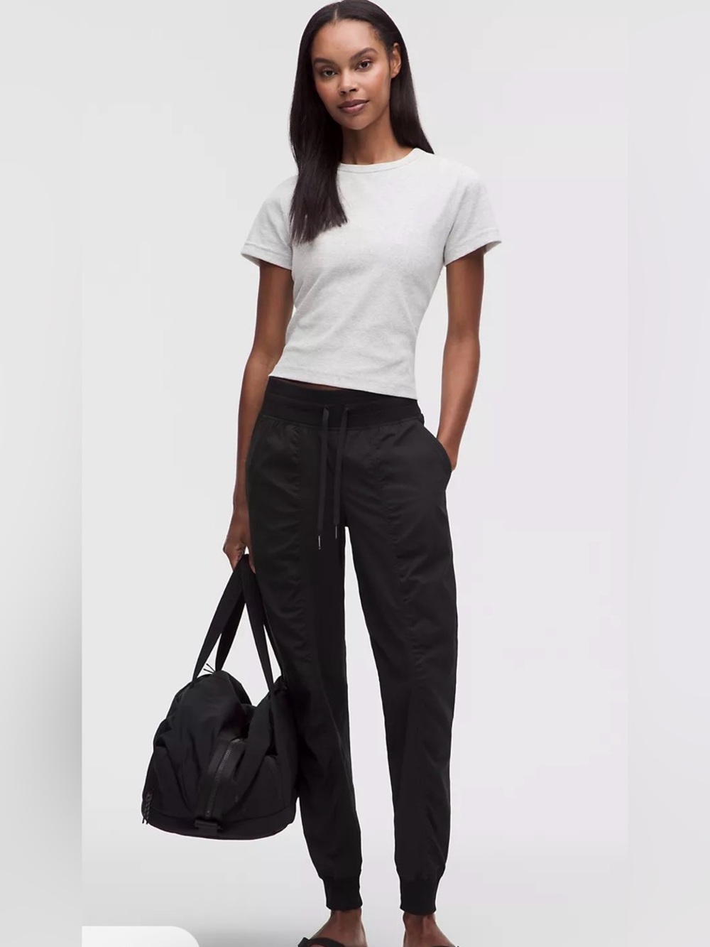 Lululemon Dance Studio Mid-Rise Jogger 7/8 Black Size 4